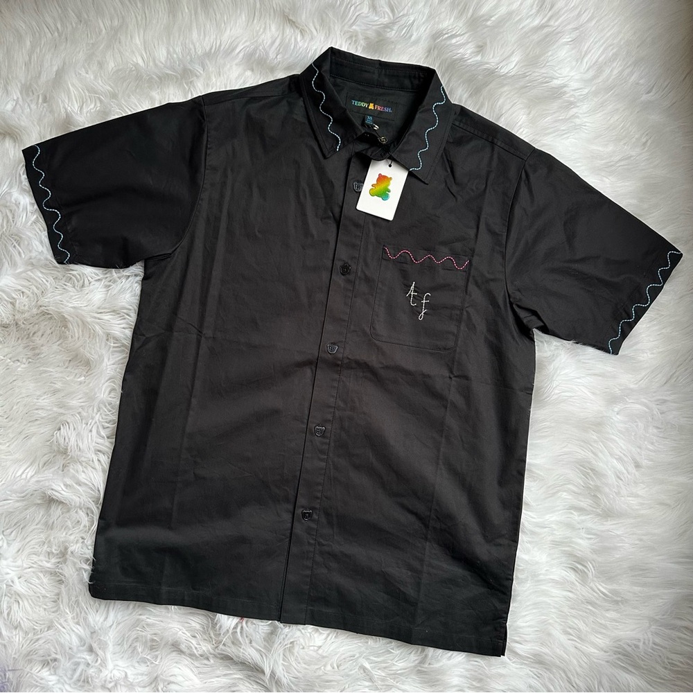 Teddy Fresh • Bouquet of Flowers Button Up Tee Shirt